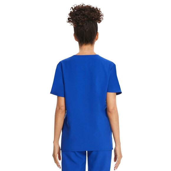 New Women's Scrubstar Core Essentials Top & Pants Set of Scrubs Size XL Blue - Picture 4 of 9